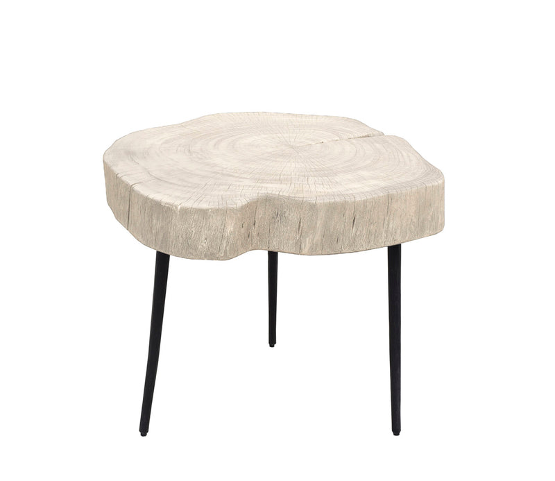 White Trunk Side Table